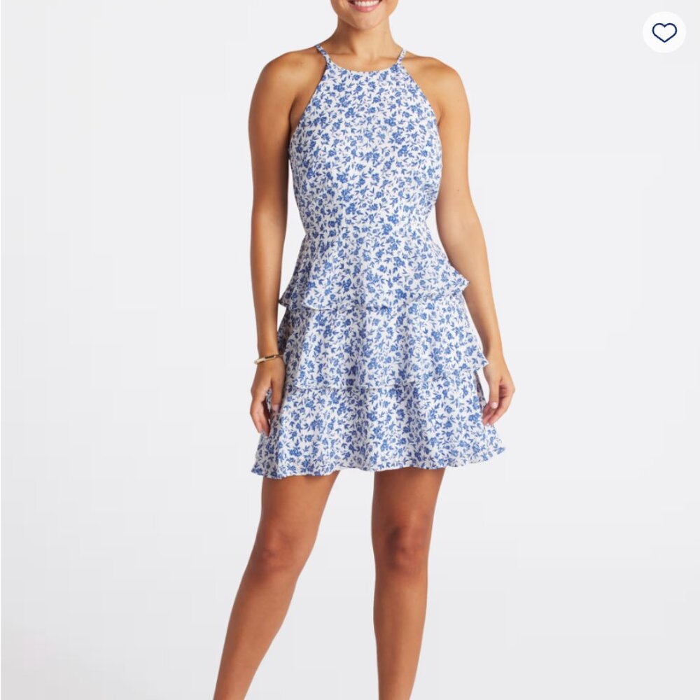 The General Good Rosalie Halter Neck Tiered Dress WORN 1 time, no tags